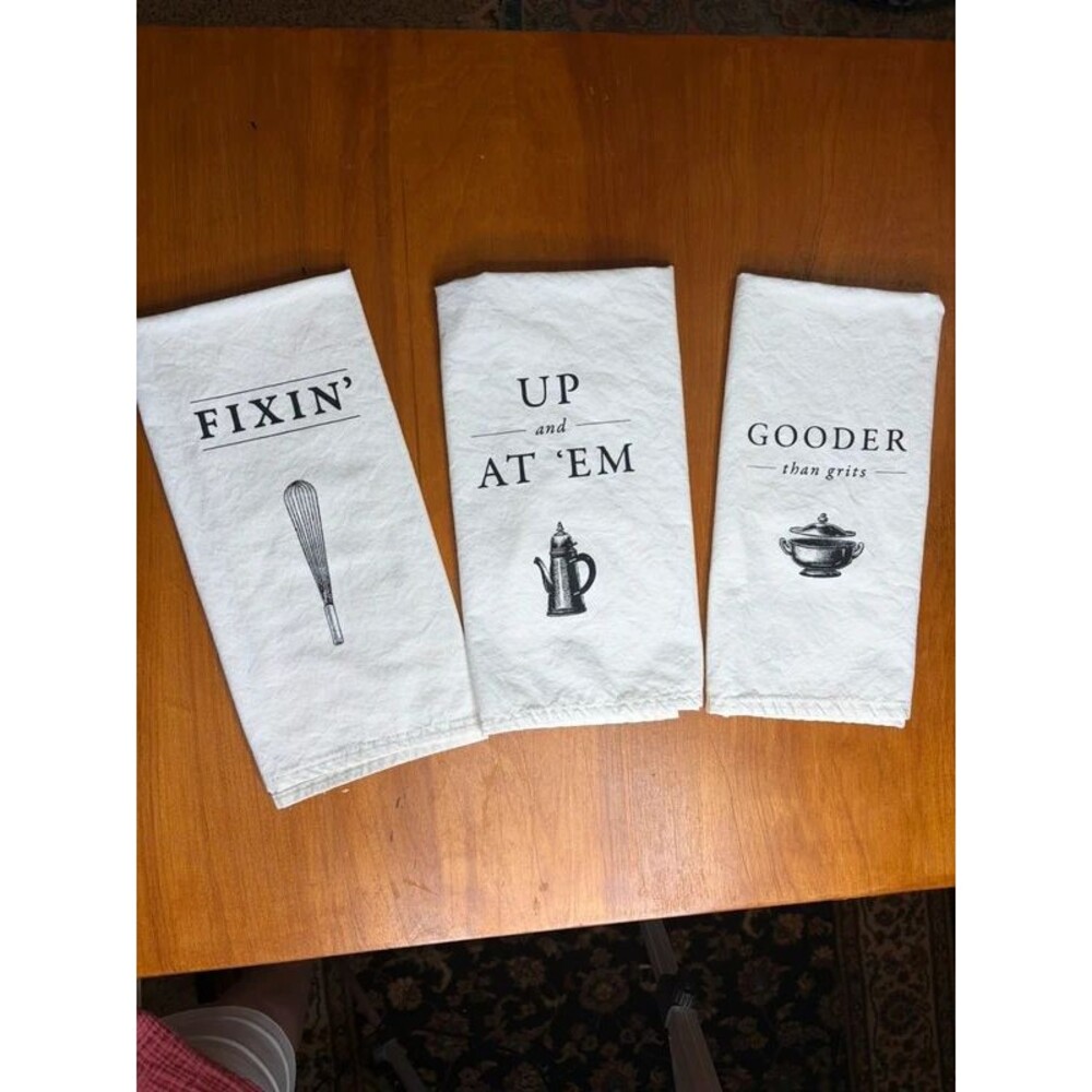 Red Land Cotton Tea Towels